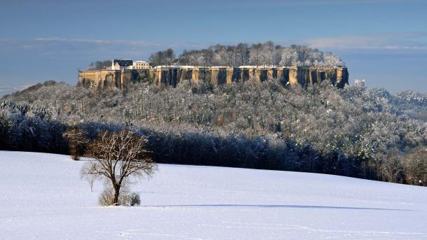 Festung Königstein, Sächsische Schweiz, Deutschland (© Bildagentur-online/Exss/Alamy)