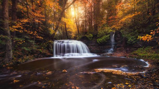 Rock River Falls, Penisola Superiore, Michigan, USA (© Matt Anderson Photography/Getty Images)