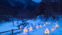 汤西川温泉雪屋祭,日本栃木县