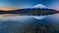 堪察加半岛上的扎尔巴奇克火山,俄罗斯