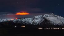 2013年正在喷发的埃特纳火山,意大利西西里岛