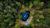 Ruskeala山地公园的地下湖, 俄罗斯卡累利阿