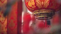 成都街头的红灯笼,中国四川省(