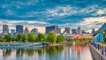 Skyline of Downtown Montreal, Quebec, Canada 