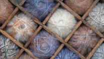 Wool and mohair yarn 