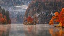 Königssee im Herbst, Berchtesgaden, Bayern 