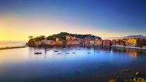 Baia del Silenzio in Sestri Levante, Ligurien, Italien 
