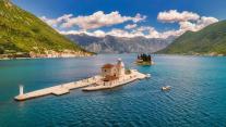 Saint George Island and Our Lady of the Rocks in the Bay of Kotor, Perast, Montenegro 