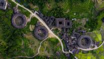 Fujian Tulou complex of historical and cultural heritage buildings in Fujian province, China 