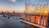 The Elbphilharmonie concert hall in Hamburg, Germany 