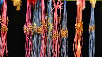 Rakhi or sacred thread of different types and colors 