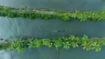 Beautiful aerial view of Kerala 