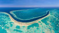 Aerial image of the Great Barrier Reef, Australia 