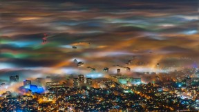 雾气氤氲的索菲亚，保加利亚 (© Ivan Dimitrov/Solent News/REX/Shutterstock)(2016-09-18)