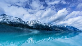 新西兰南岛的塔斯曼湖 (© UpdogDesigns/iStock/Getty Images Plus)(2017-03-04)