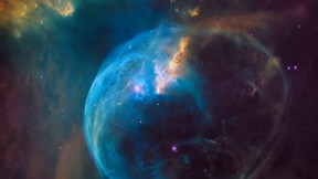 气泡星云 (NGC 7635) (© NASA, ESA, and the Hubble Heritage Team STScI/AURA)(2019-10-10)