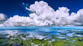 【2020-05-27】 大沼泽地国家公园鸟瞰图 (© Tetra Images/Getty Images)