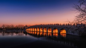 【2020-01-13】 北京颐和园昆明湖上的十七孔桥，中国 (© Jia Wang/Getty Images)