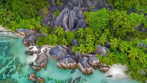 拉迪格岛德阿让海滩上的岩石，塞舌尔 (© Roland Gerth/eStock Photo)(2021-06-29)