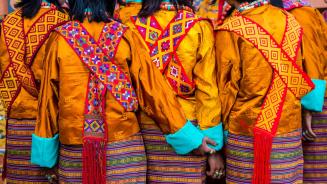Women in traditional dress at the Paro Tshechu Festival in Bhutan (© Richard I'Anson/Getty Images)