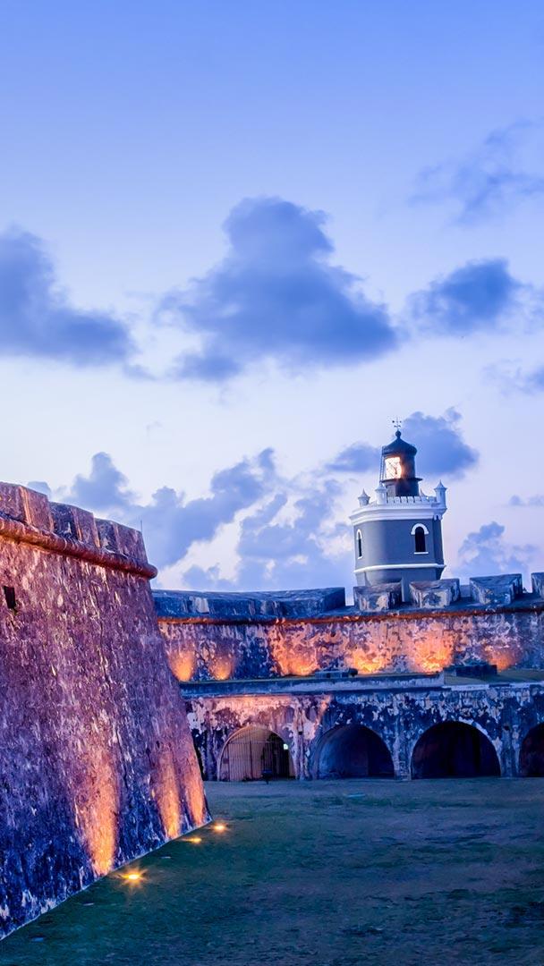 旧圣胡安的圣费利佩海角城堡,波多黎各 (© grandriver/Getty Images)