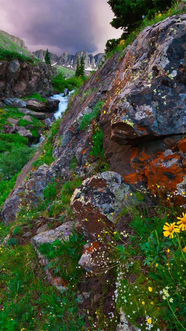 位于科罗拉多南部圣胡安山脉的美国盆地 (© Blaine Harrington III/Alamy)