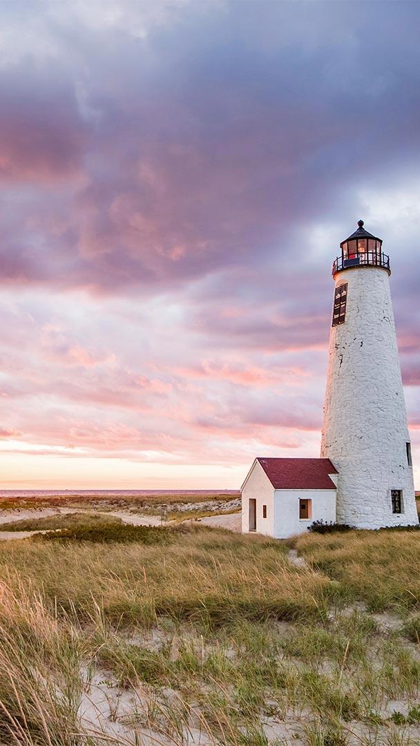 楠塔基特岛大点灯塔,麻萨诸塞州 (© Cate Brown/Cavan Images)