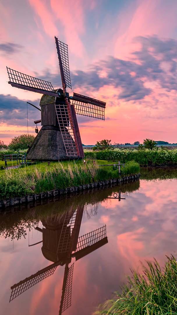 Historische Windmühlen (© larskuse/Shutterstock)