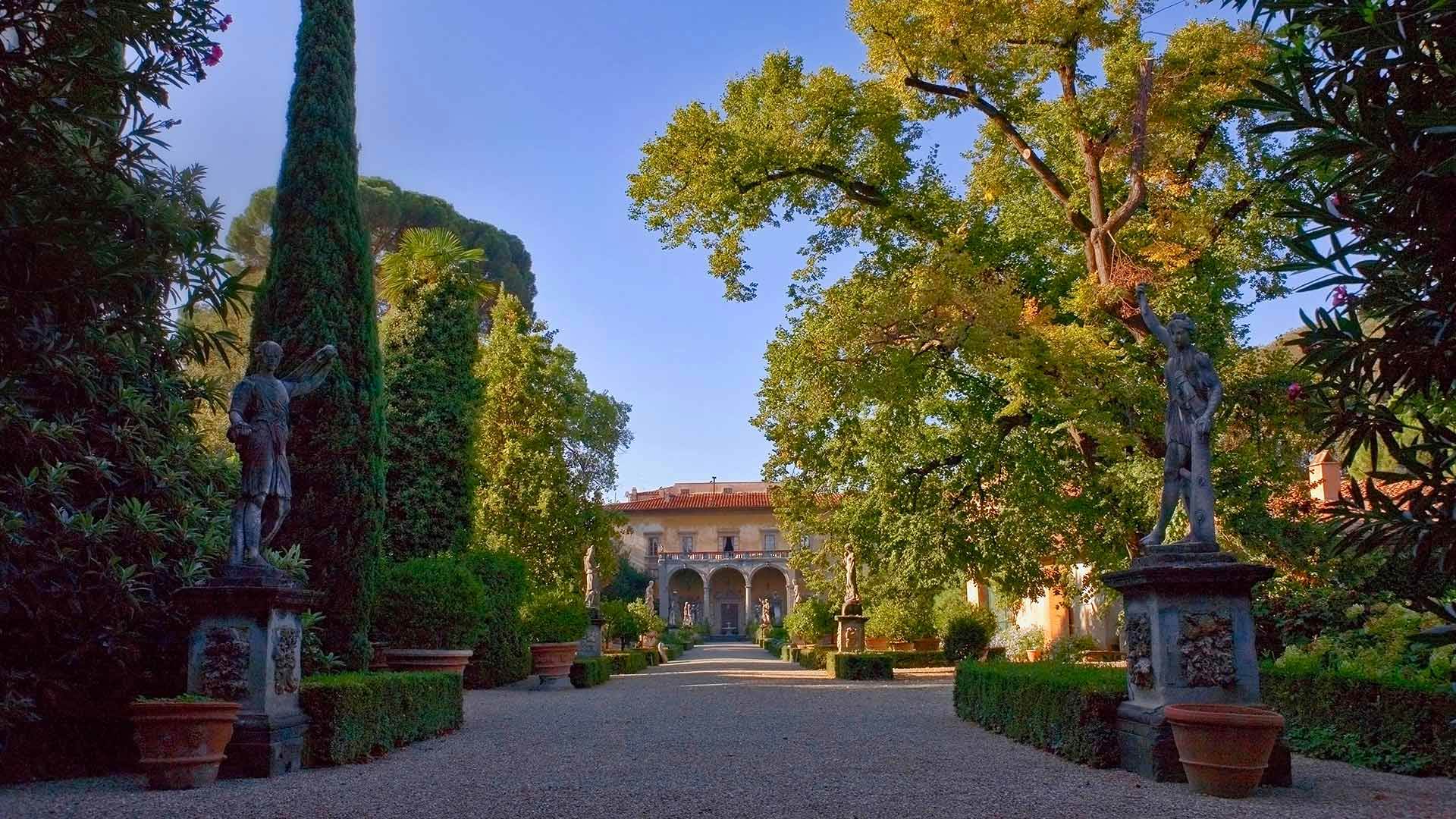 科尼西宫的花园，佛罗伦萨 