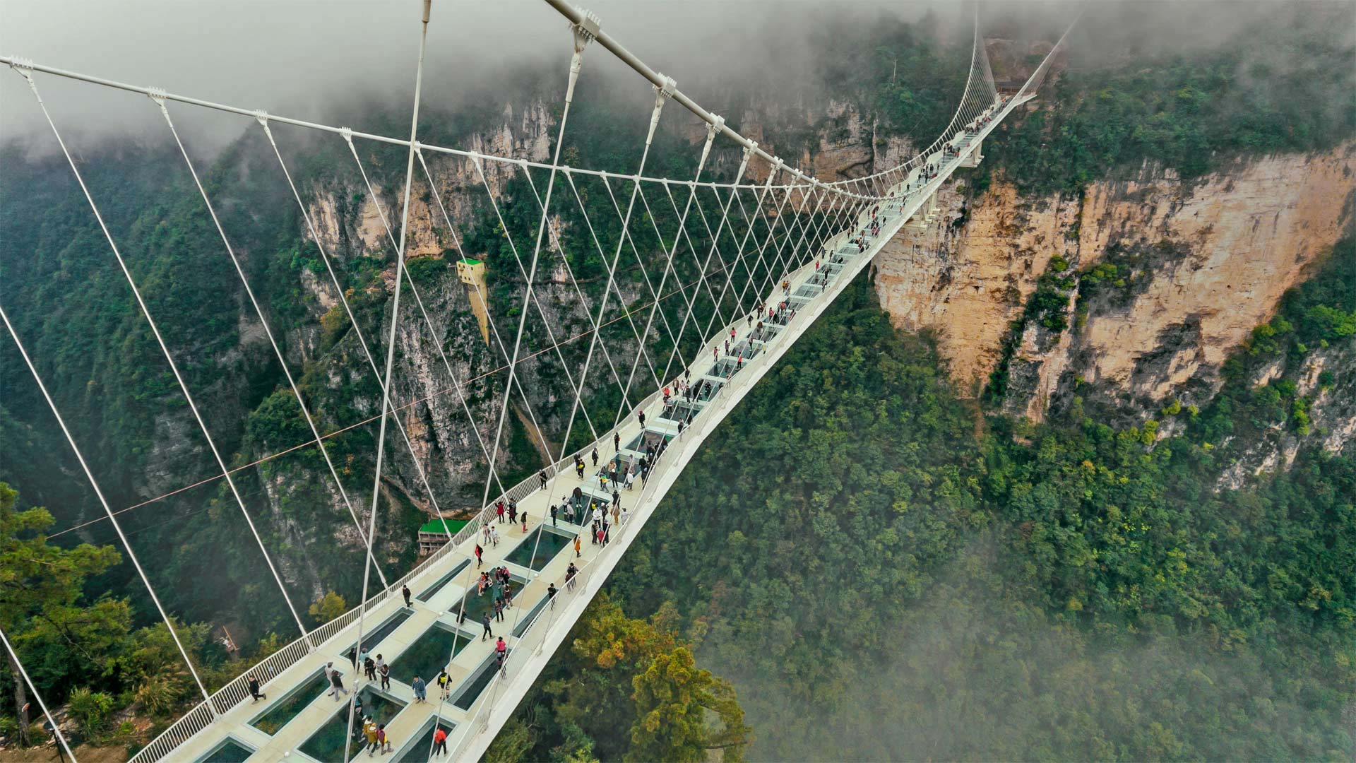 张家界大峡谷玻璃桥，中国