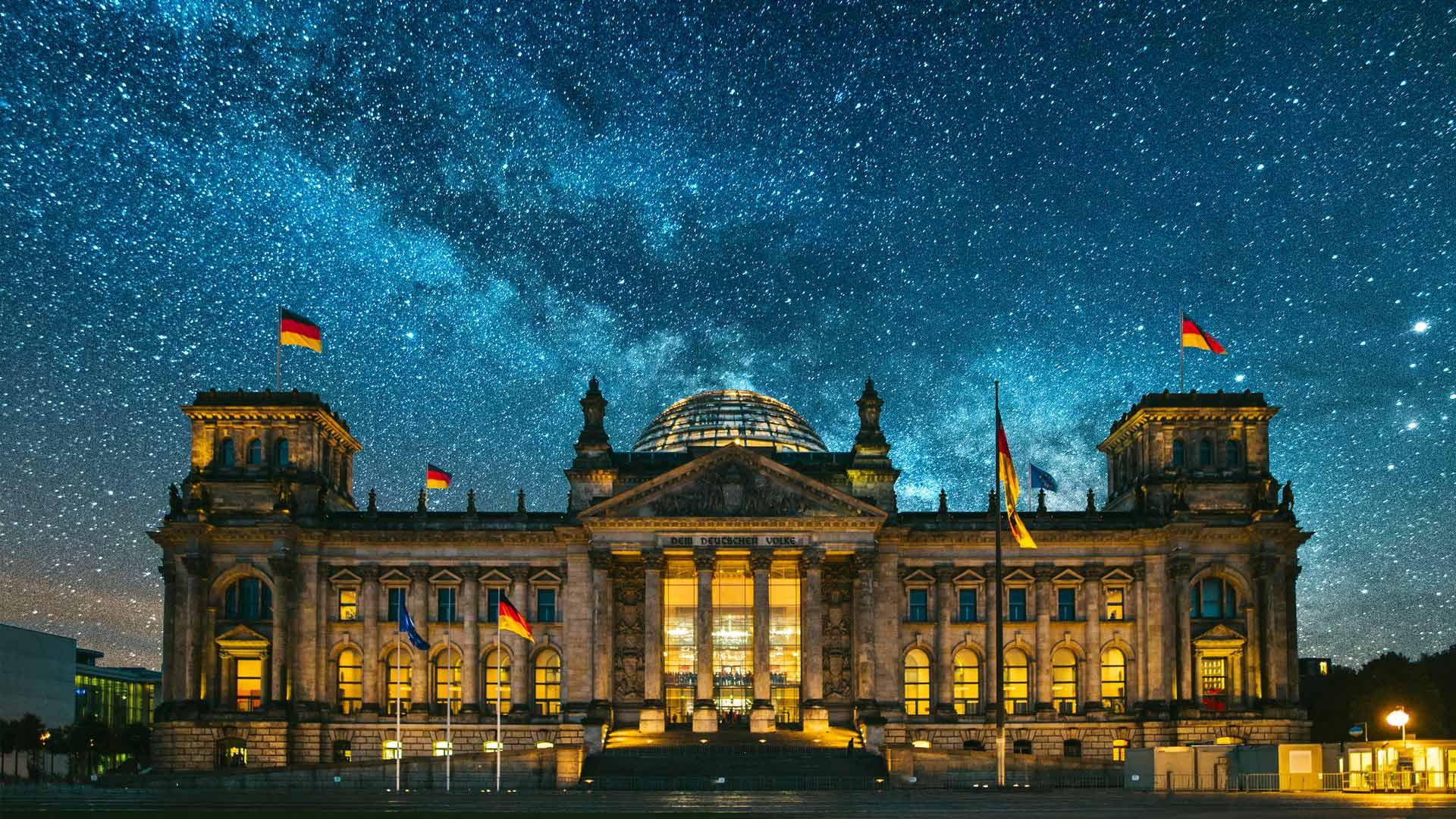 Der Reichstag in all seiner Pracht