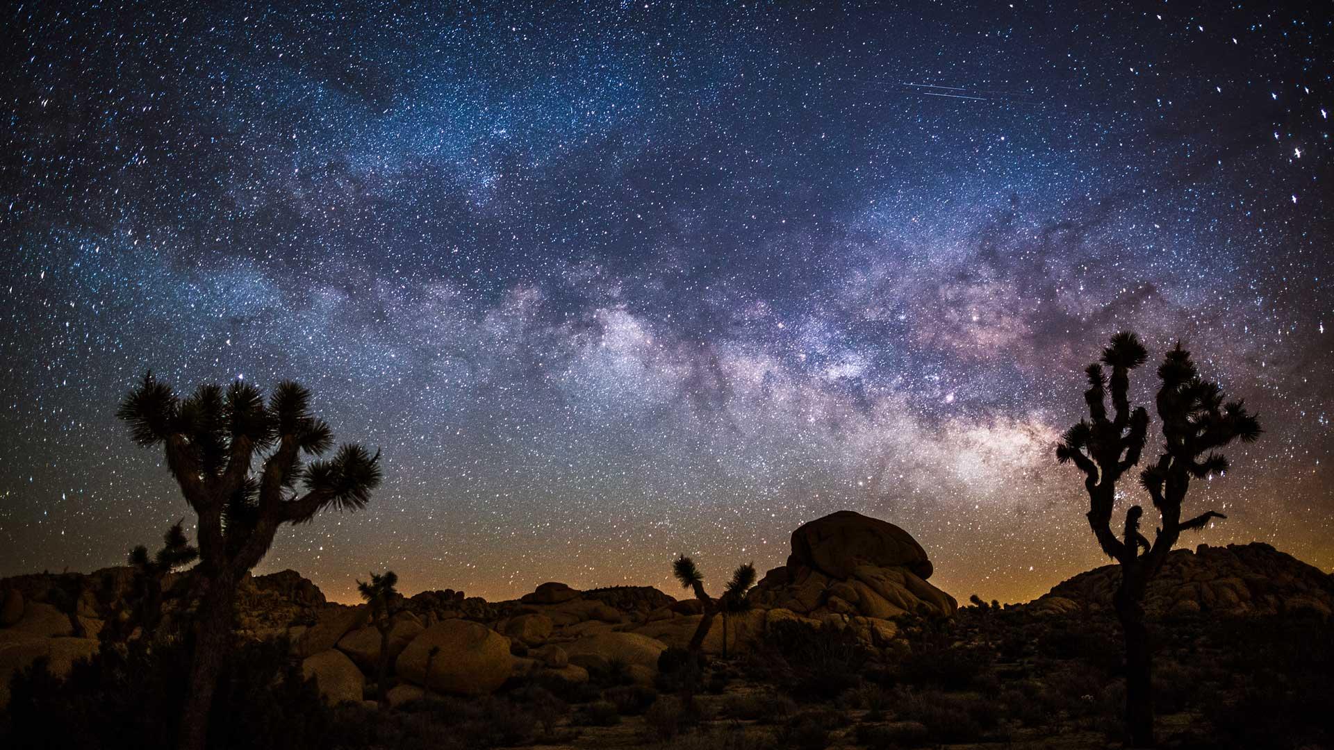 An ocean of stars above the desert