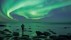 【2018-06-29】 光的绝美幻境 在乌塔克雷夫海滩拍摄的北极光，挪威 (© David Clapp/Getty Images)